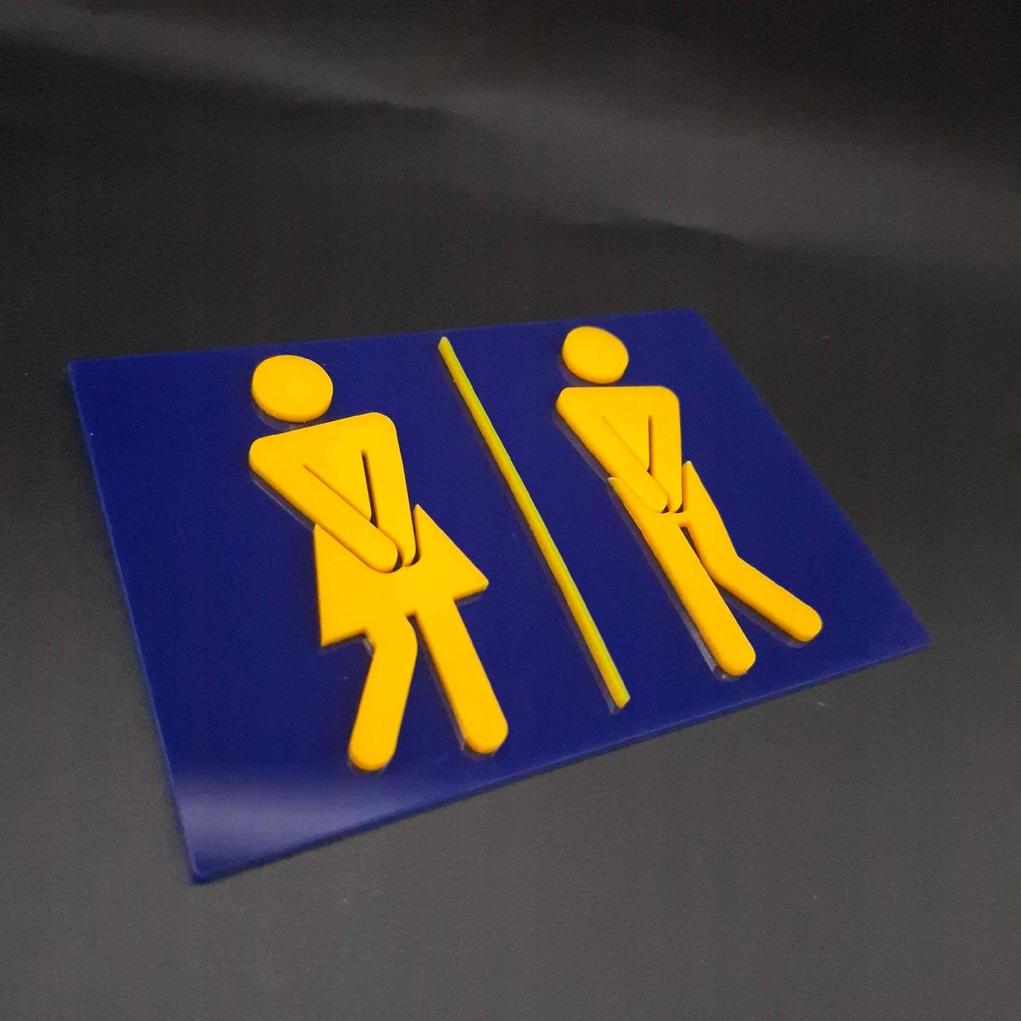 TABLICZKA WC TOALETA ZNAK OZNACZENIE MĘSKI DAMSKI SAMOPRZYLEPNA 27x40cm