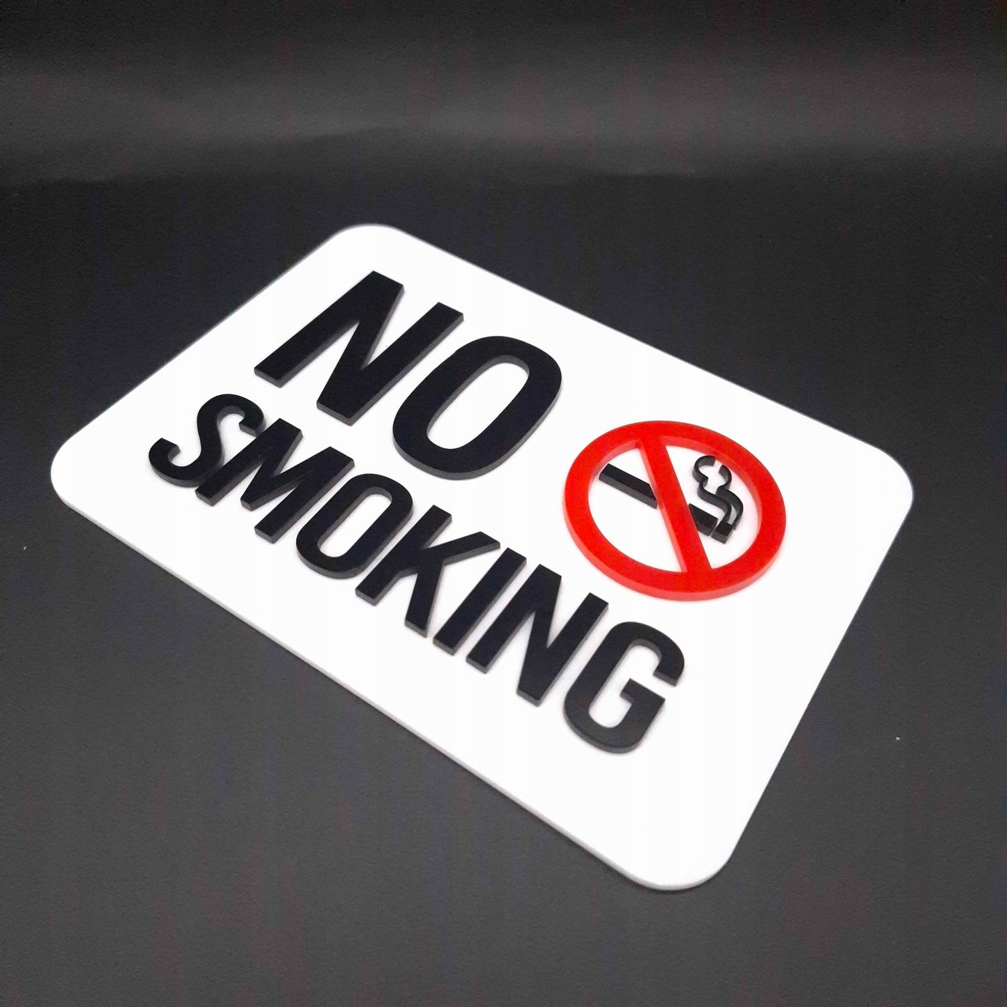 TABLICZKA ZAKAZ PALENIA NO SMOKING PREMIUM DO FIRMY SOLIDNA POŁYSK 3D