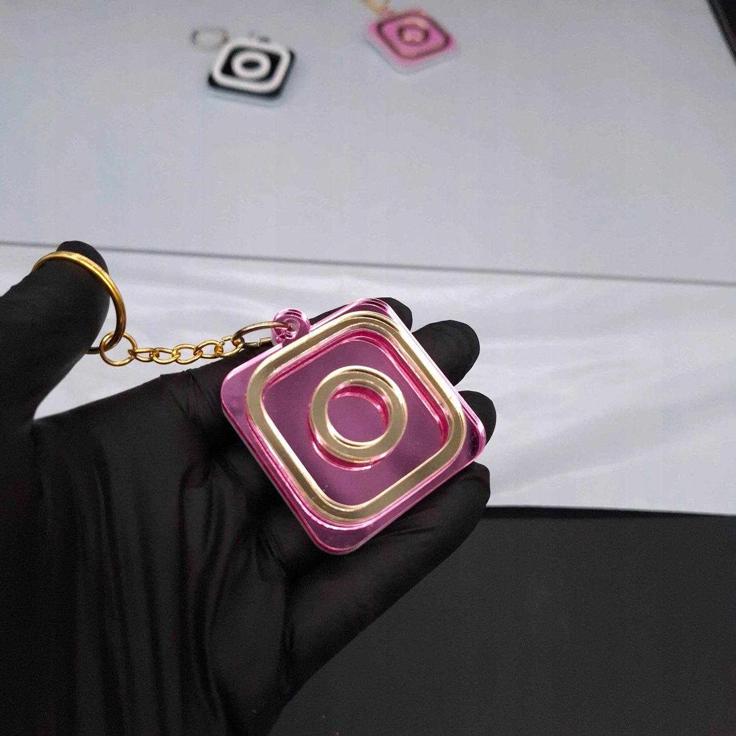 BRELOK NFC INSTAGRAM PERSONALIZOWANY TAG NFC NTAG215 13.56MHz PROGRAMOWALNY