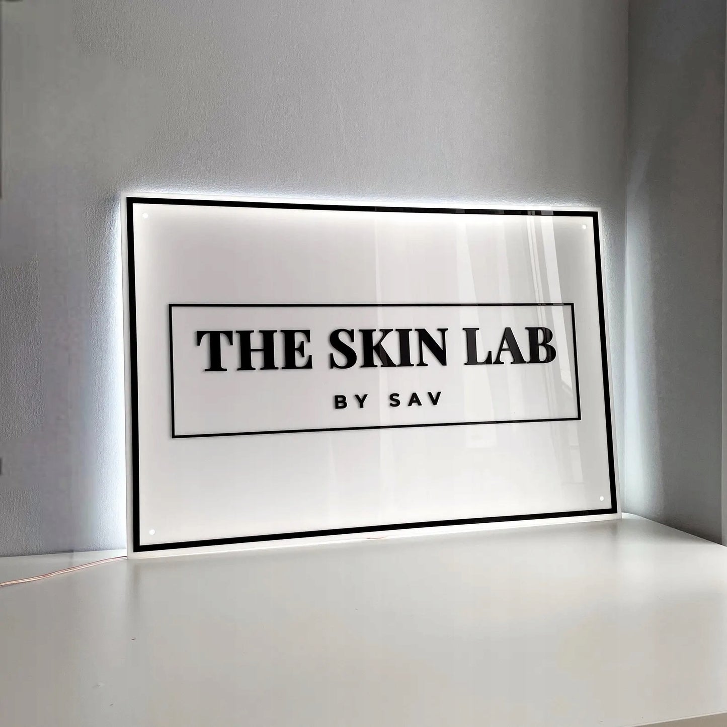LOGO Z PLEKSI SZYLD REKLAMOWY TABLICA FIRMOWA LED 3D LUSTRO PERSONALIZOWANE