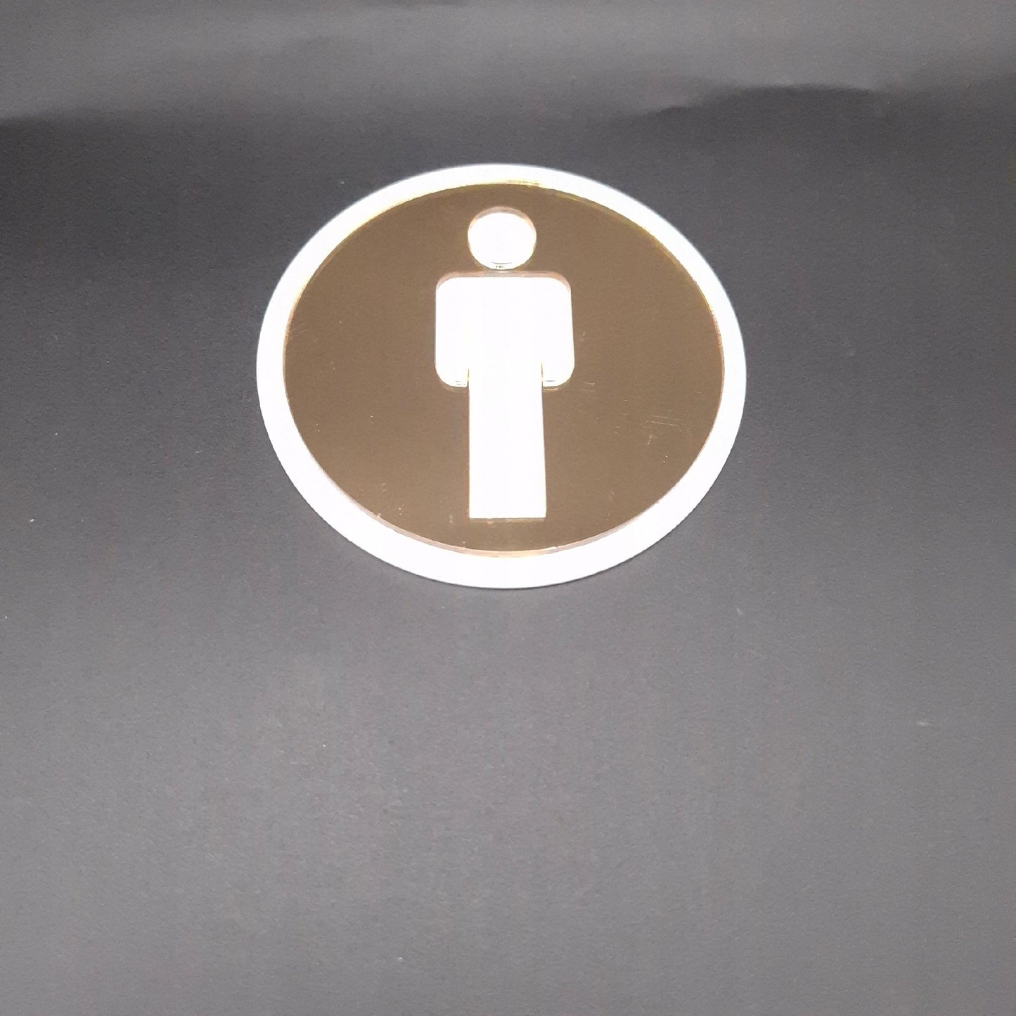 TABLICZKA TOALETA OZNACZENIE WC ZNAK SYMBOL MĘSKI DAMSKI ZNACZEK 9x9 cm