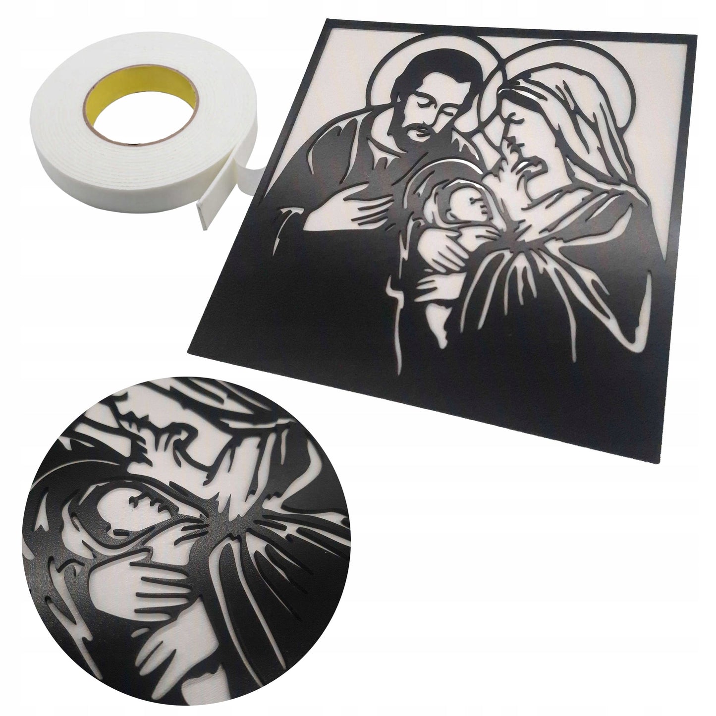 OBRAZ RODZINA BOŻA JEZUS MARIA DEWOCJONALIA NA ŚCIANĘ DO SALONU NA ŚWIĘTA