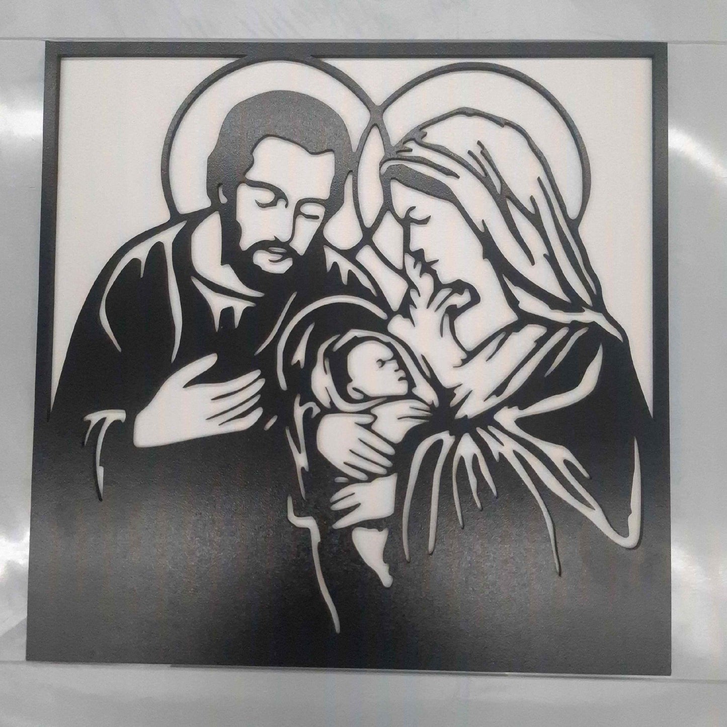 OBRAZ RODZINA BOŻA JEZUS MARIA DEWOCJONALIA NA ŚCIANĘ DO SALONU NA ŚWIĘTA