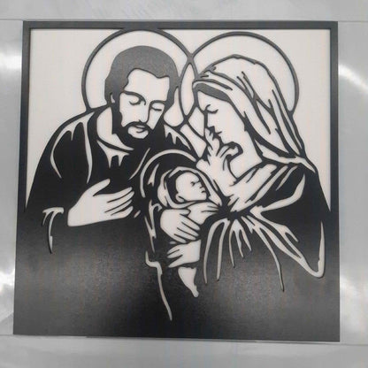 OBRAZ RODZINA BOŻA JEZUS MARIA DEWOCJONALIA NA ŚCIANĘ DO SALONU NA ŚWIĘTA