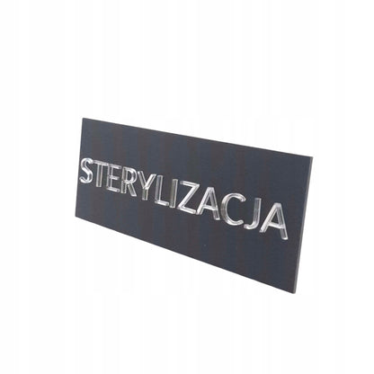 TABLICZKA NA DRZWI STERYLIZACJA DO GABINETU STOMATOLOG BEAUTY KSOMETYCZKI