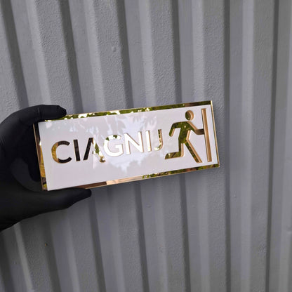 TABLICZKI TABLICZKA INFORMACYJNA BHP CIĄGNIJ PCHAJ CIĄGNĄĆ PCHAĆ 2szt.