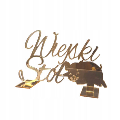 TABLICZKA INFORMACYJNA WIEJSKI STÓŁ NA WESELĘ ŚLUB IMPREZĘ DEKOR 20x36CM