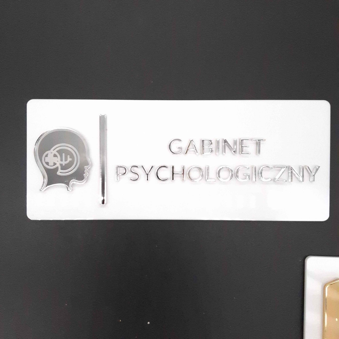 TABLICZKA GABINET PSYCHOLOGICZNY NA DRZWI INFORMACYJNA DO KLINIK PORADNI 3D