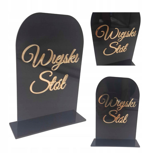 TABLICZKA WIEJSKI STÓŁ NA ŚLUB WESELE BABYSHOWER UROCZYSTOŚĆ RÓŻNE KOLORY