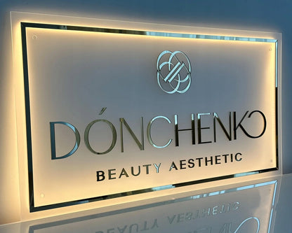 LOGO Z PLEKSI SZYLD REKLAMOWY TABLICA FIRMOWA LED 3D LUSTRO PERSONALIZOWANE