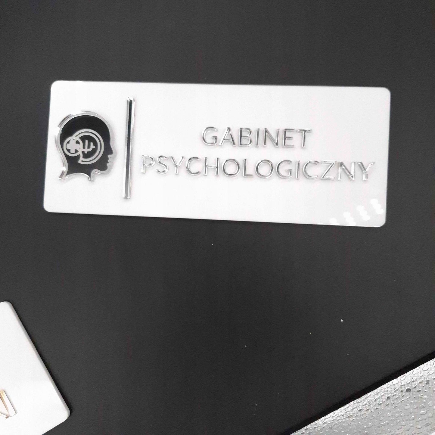 TABLICZKA GABINET PSYCHOLOGICZNY NA DRZWI INFORMACYJNA DO KLINIK PORADNI 3D