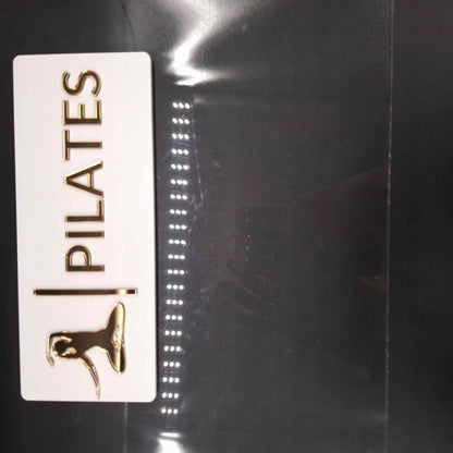 TABLICZKA NA DRZWI Z NAPISEM PILATES DLA SZKÓŁ PILATESU JOGI SPA WELLNESS