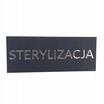 TABLICZKA NA DRZWI STERYLIZACJA DO GABINETU STOMATOLOG BEAUTY KSOMETYCZKI