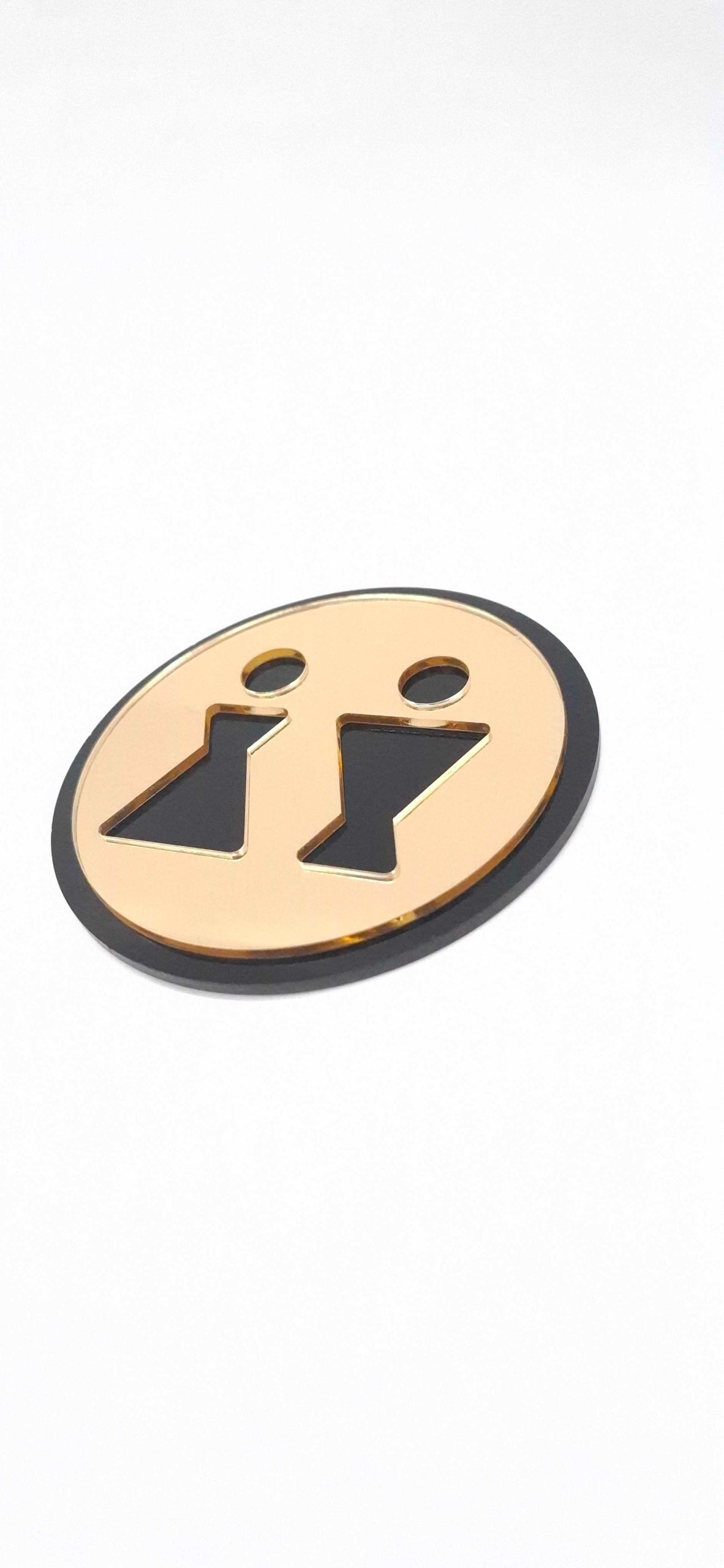 TABLICZKA TOALETA WC ZNAK SYMBOL OZNACZENIE MĘSKI DAMSKI ZNACZEK 9x9 cm