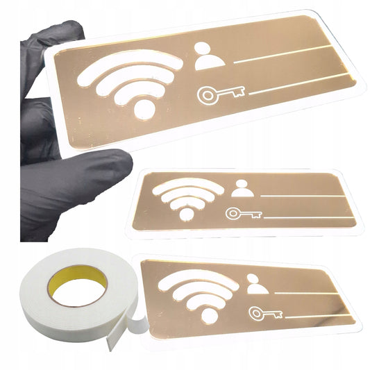 TABLICZKA WIFI WI-FI WI FI HASŁO PIKTOGRAM DANE INTERNET SAMOPRZYLEPNA