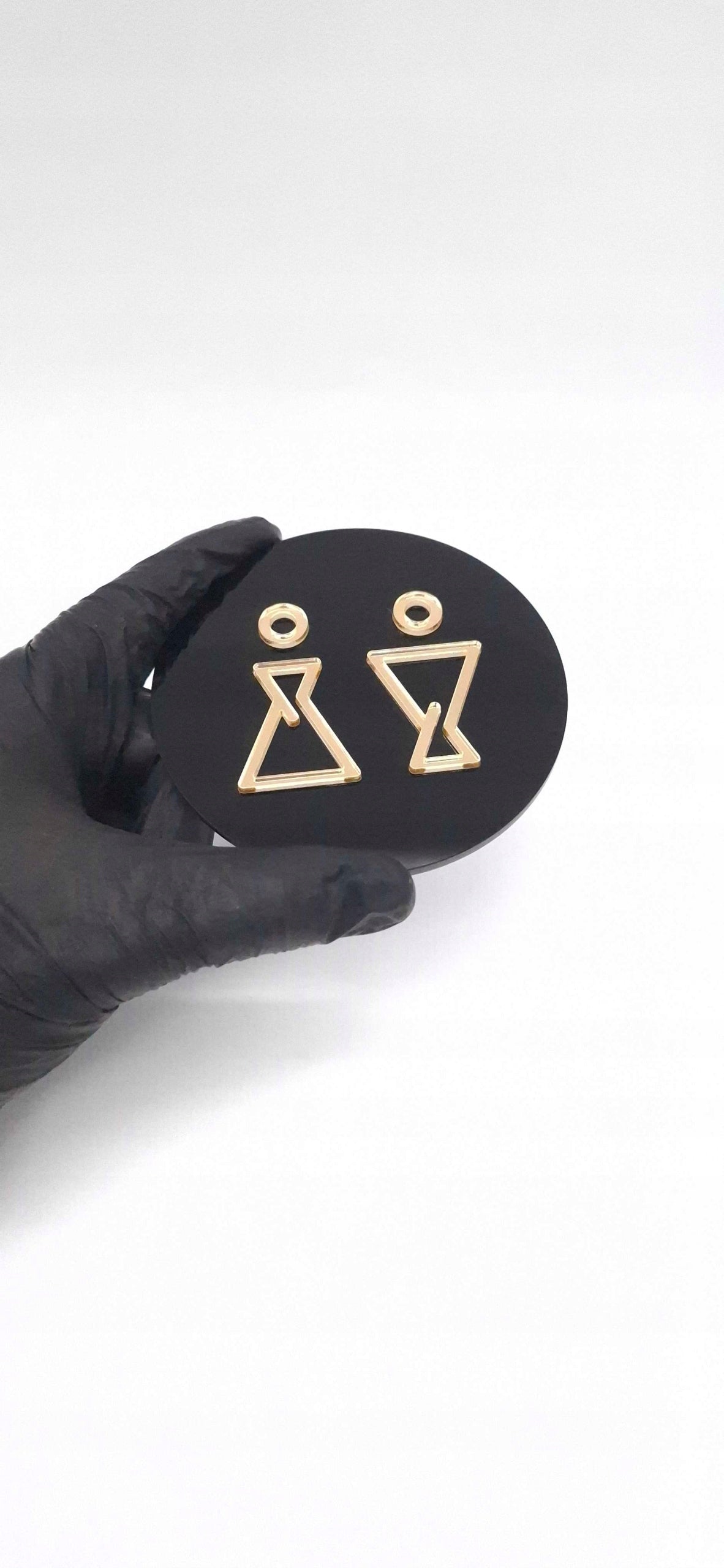 TABLICZKA NA DRZWI TOALETA WC ZNAK SYMBOL MĘSKI DAMSKI PIKTORGRAM 9 x 9 cm