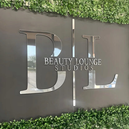 LITERY TABLICA LOGO SZYLD FIRMOWY 3D ZLOTE SREBRNE GLAMOUR REKLAMA NAPIS
