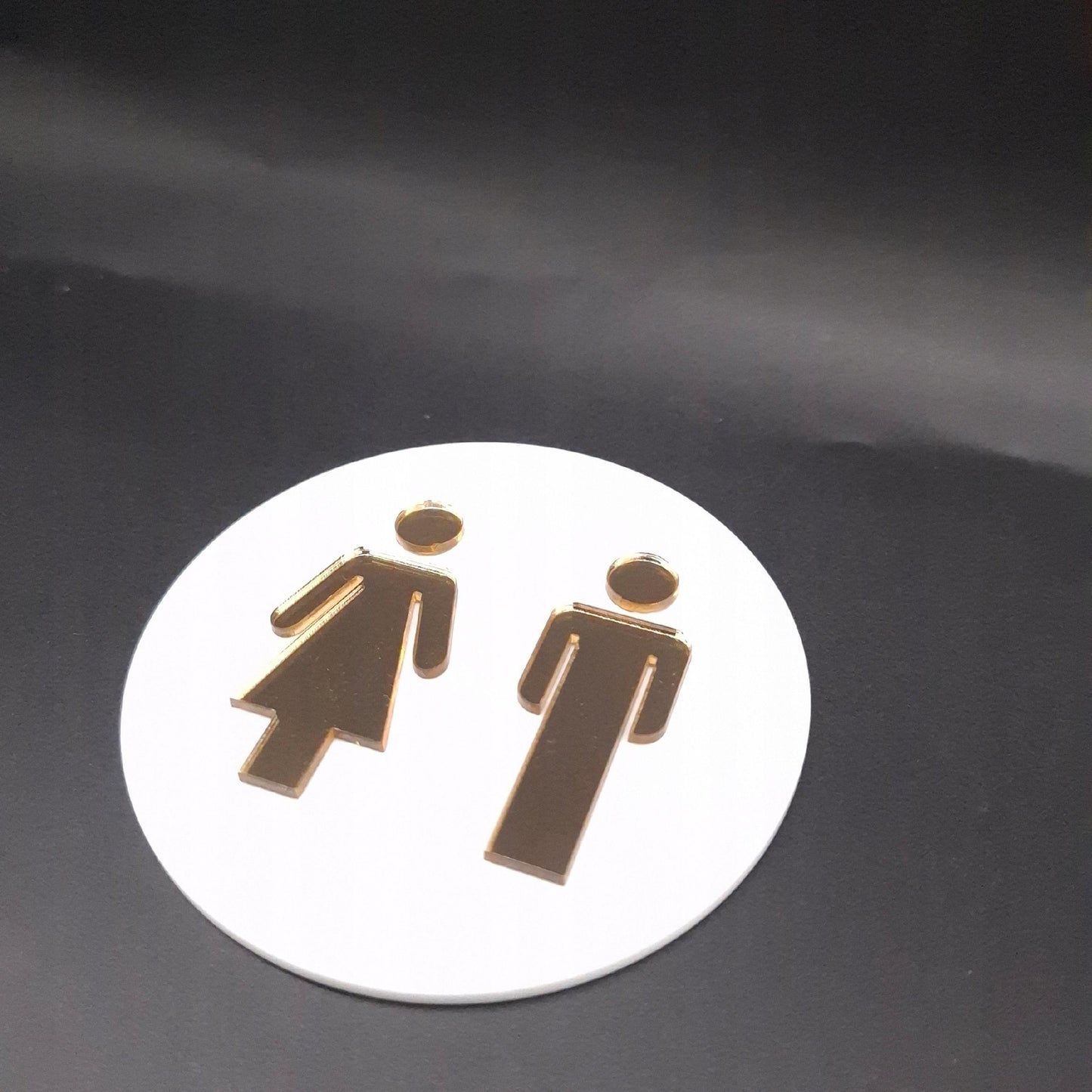 TABLICZKA TOALETA WC ZNAK SYMBOL OZNACZENIE MĘSKI DAMSKI ZNACZEK 9x9 cm