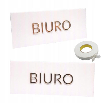 TABLICZKA NA DRZWI INFORMACYJNA BIURO GABINETU BIURA SALONU SAMOPRZYLEPNA