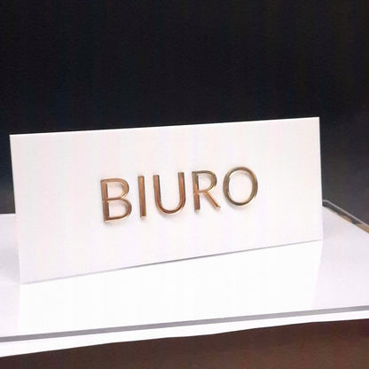 TABLICZKA NA DRZWI INFORMACYJNA BIURO GABINETU BIURA SALONU SAMOPRZYLEPNA