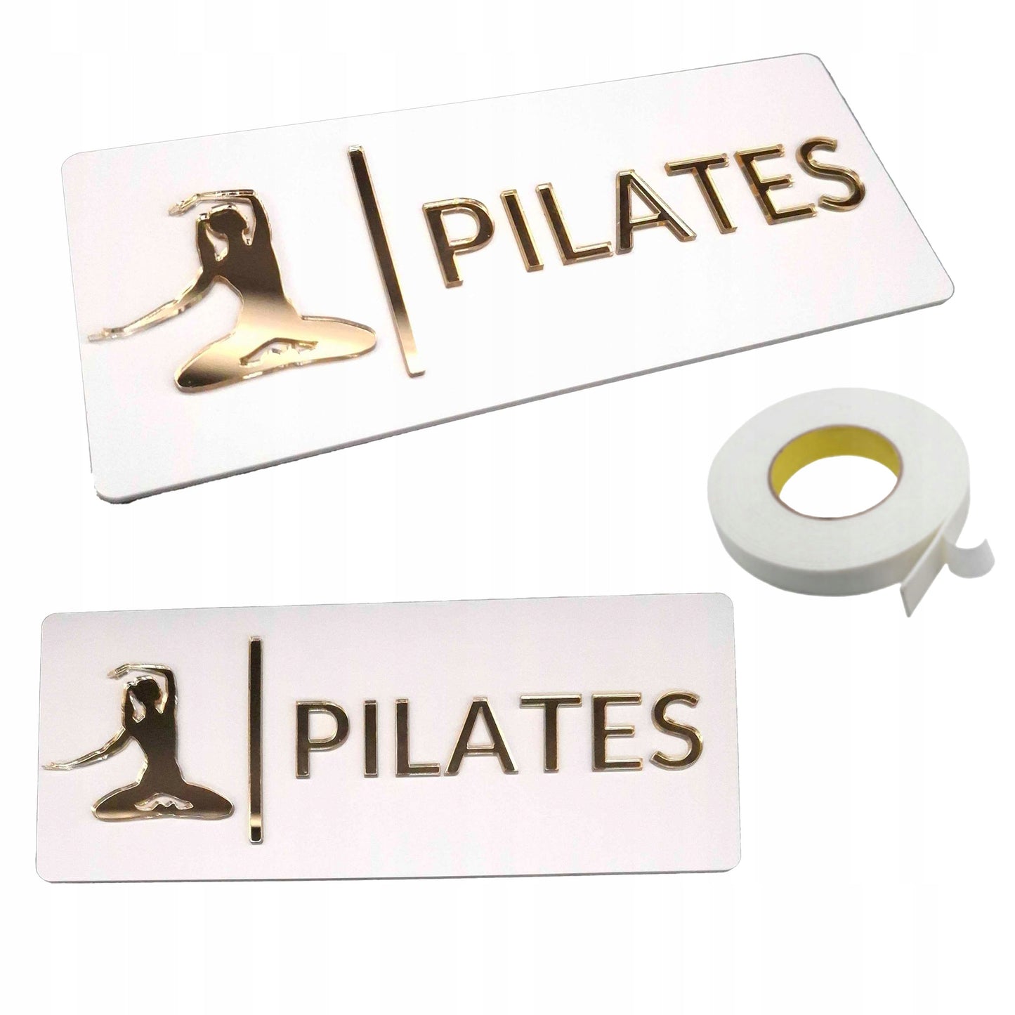 TABLICZKA NA DRZWI Z NAPISEM PILATES DLA SZKÓŁ PILATESU JOGI SPA WELLNESS