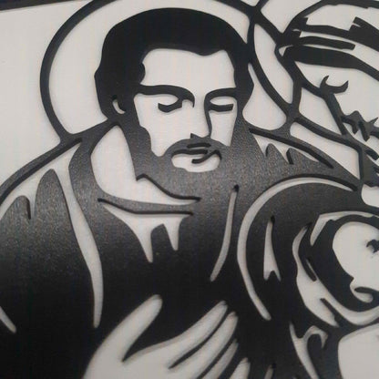 OBRAZ RODZINA BOŻA JEZUS MARIA DEWOCJONALIA NA ŚCIANĘ DO SALONU NA ŚWIĘTA