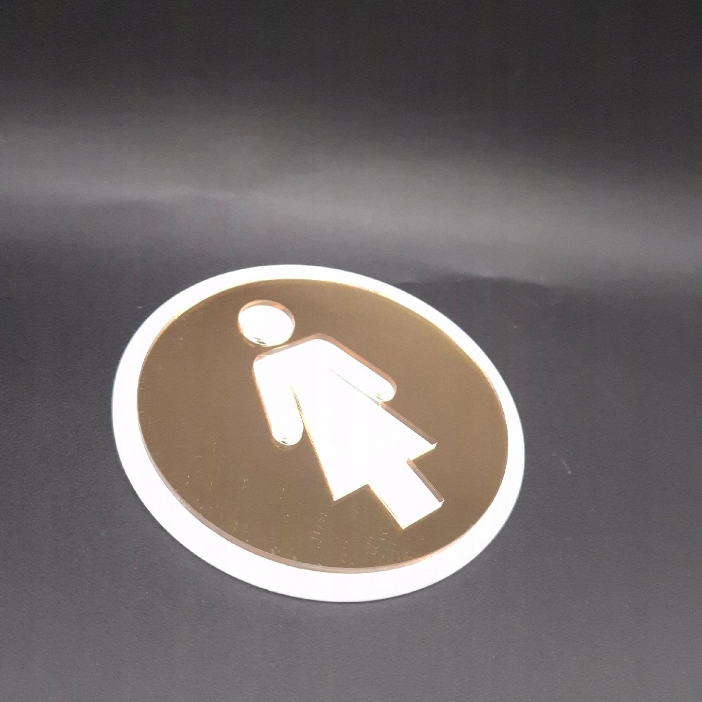 TOALETA OZNACZENIE WC ZNAK SYMBOL MĘSKI DAMSKI ZNACZEK SAMOPRZYLEPNA 9x9 cm