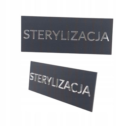 TABLICZKA NA DRZWI STERYLIZACJA DO GABINETU STOMATOLOG BEAUTY KSOMETYCZKI