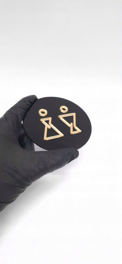 TABLICZKA NA DRZWI TOALETA WC ZNAK SYMBOL MĘSKI DAMSKI PIKTORGRAM 9 x 9 cm