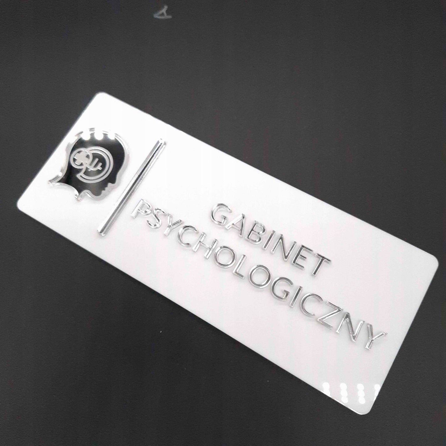 TABLICZKA GABINET PSYCHOLOGICZNY NA DRZWI INFORMACYJNA DO KLINIK PORADNI 3D