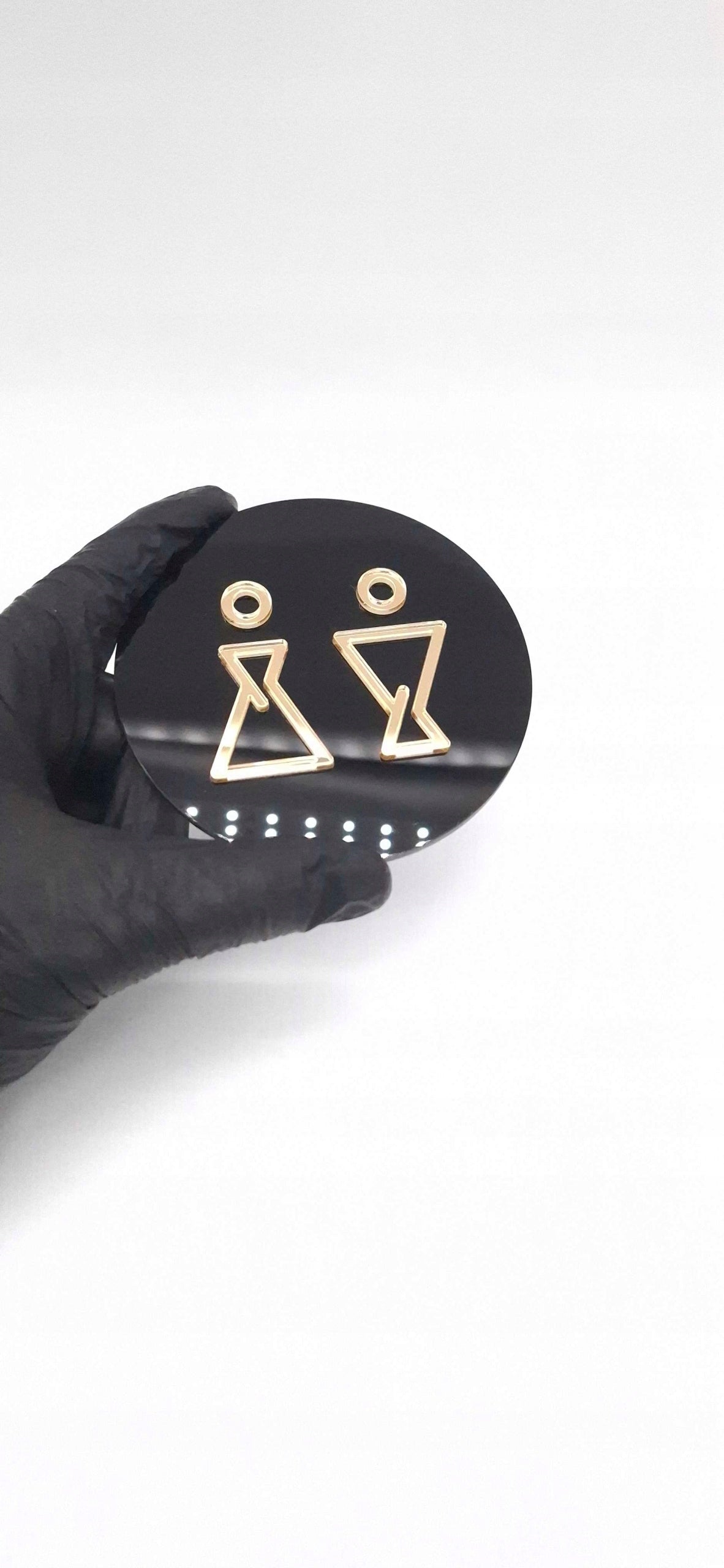 TABLICZKA NA DRZWI TOALETA WC ZNAK SYMBOL MĘSKI DAMSKI PIKTORGRAM 9 x 9 cm