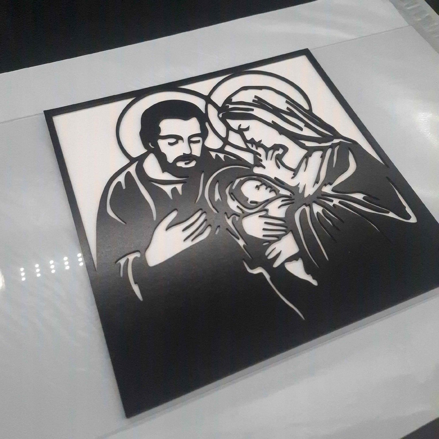 OBRAZ RODZINA BOŻA JEZUS MARIA DEWOCJONALIA NA ŚCIANĘ DO SALONU NA ŚWIĘTA