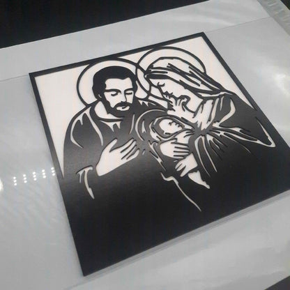 OBRAZ RODZINA BOŻA JEZUS MARIA DEWOCJONALIA NA ŚCIANĘ DO SALONU NA ŚWIĘTA