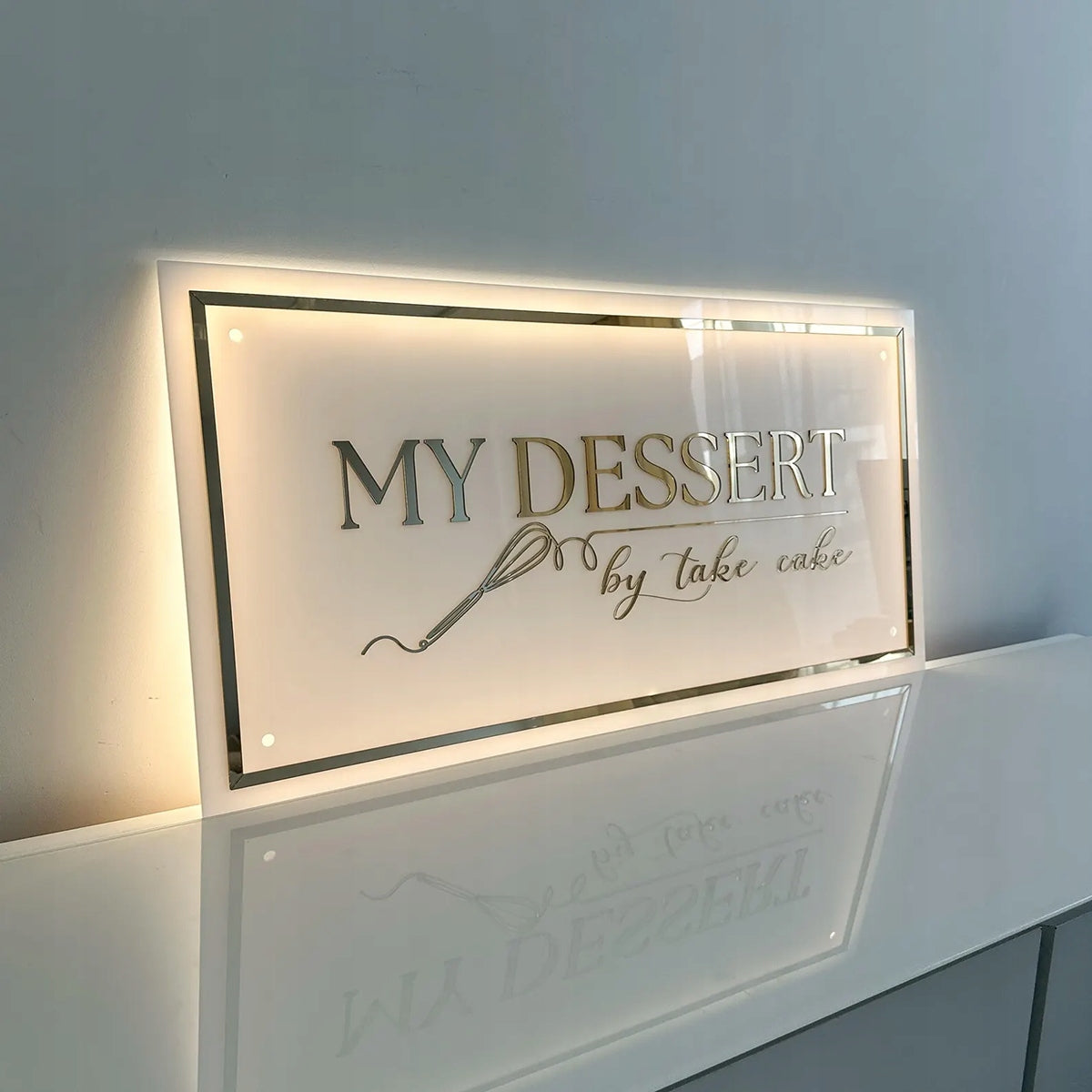 LOGO Z PLEKSI SZYLD REKLAMOWY TABLICA FIRMOWA LED 3D LUSTRO PERSONALIZOWANE