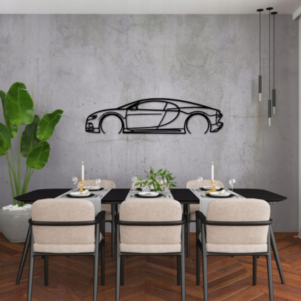 OBRAZ SAMOCHÓD Bugatti Chiron OBRAZ AŻUROWY SUPERSAMOCHÓD WYŚCIGOWY 62cm