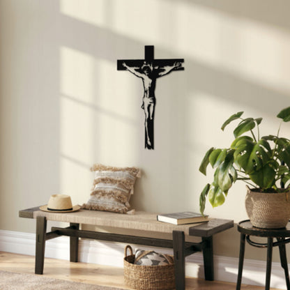 OBRAZ AŻUROWY TRYPTYK JEZUS KRZYŻ 3D 29,5X40CM RELIGIJNA DEKORACJA ŚCIENNA