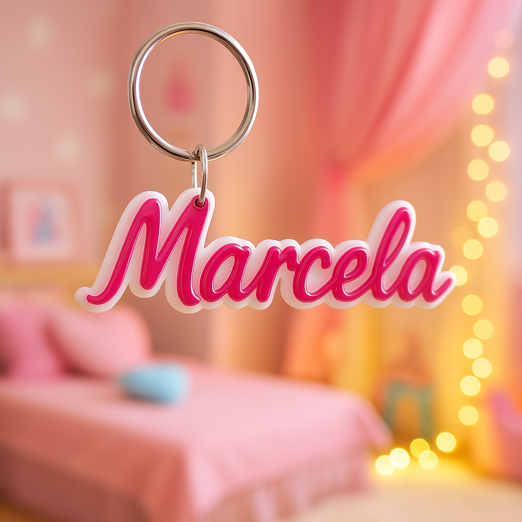 BRELOK BRELOCZEK Z IMIENIEM BARBIE DO TELEFONU KLUCZY SPERSONALIZOWANY