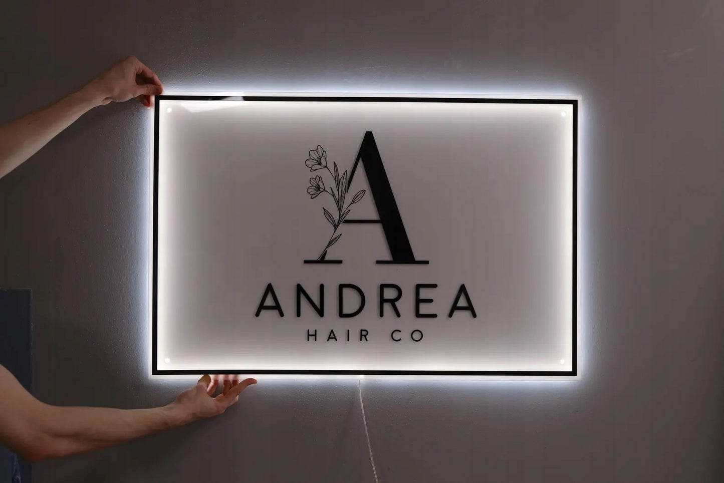 LOGO Z PLEKSI SZYLD REKLAMOWY TABLICA FIRMOWA LED 3D LUSTRO PERSONALIZOWANE