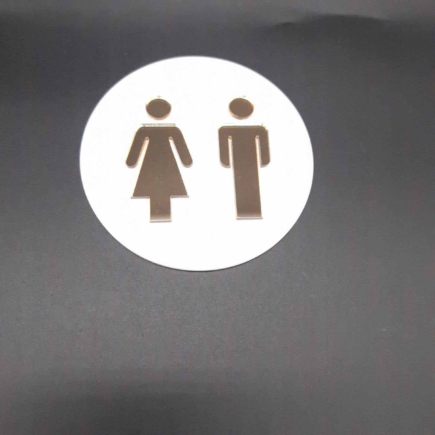 TABLICZKA TOALETA WC ZNAK SYMBOL OZNACZENIE MĘSKI DAMSKI ZNACZEK 9x9 cm