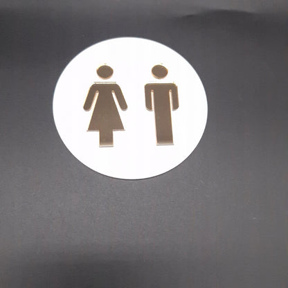 TABLICZKA TOALETA WC ZNAK SYMBOL OZNACZENIE MĘSKI DAMSKI ZNACZEK 9x9 cm