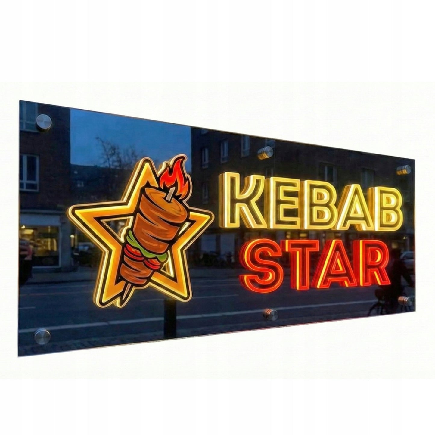LOGO Z PLEKSI SZYLD REKLAMOWY TABLICA FIRMOWA LED 3D LUSTRO PERSONALIZOWANE