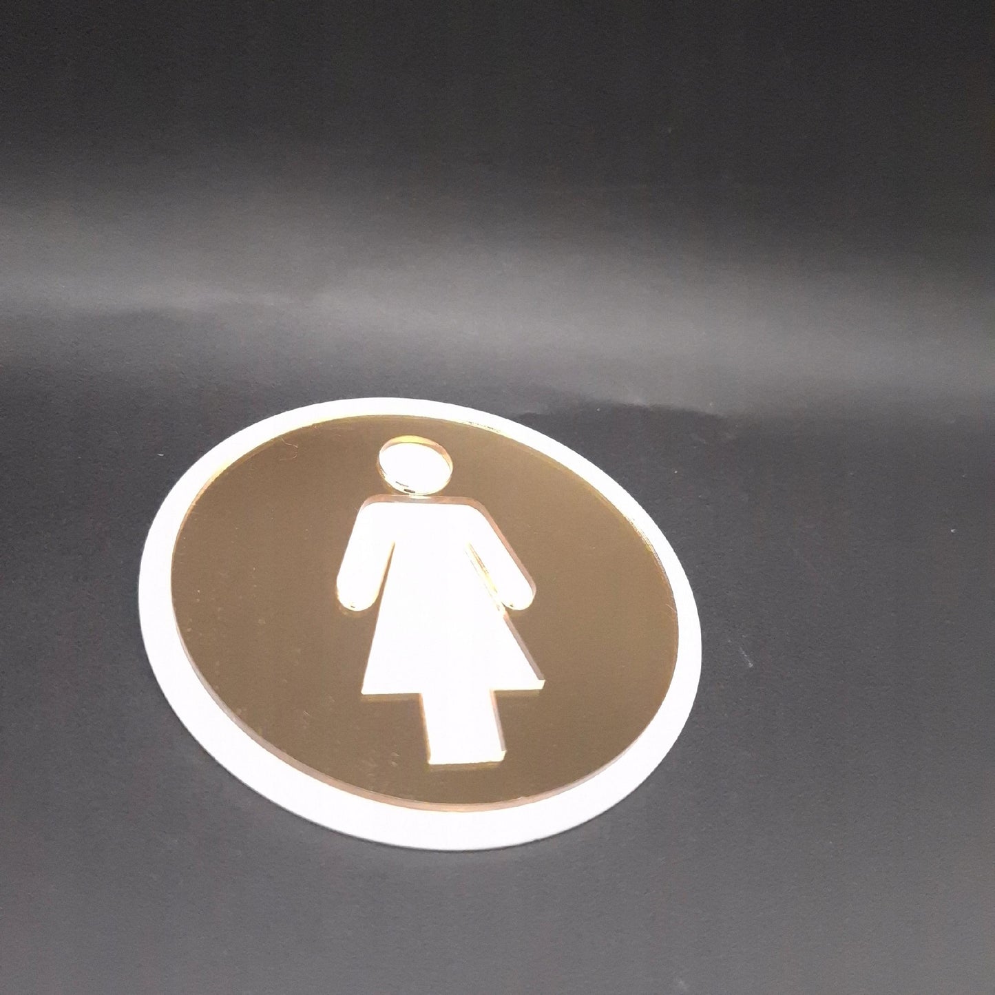 TOALETA OZNACZENIE WC ZNAK SYMBOL MĘSKI DAMSKI ZNACZEK SAMOPRZYLEPNA 9x9 cm