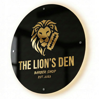 LOGO Z PLEKSI SZYLD REKLAMOWY TABLICA FIRMOWA LED 3D LUSTRO PERSONALIZOWANE