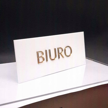 TABLICZKA NA DRZWI INFORMACYJNA BIURO GABINETU BIURA SALONU SAMOPRZYLEPNA