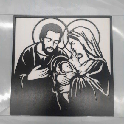 OBRAZ RODZINA BOŻA JEZUS MARIA DEWOCJONALIA NA ŚCIANĘ DO SALONU NA ŚWIĘTA