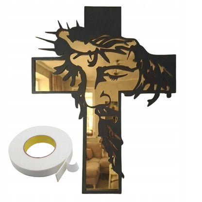 KRZYŻ KRZYŻYK Z JESUZEM JEZUS CHRYSTUS NA ŚCIANĘ OBRAZ RELIGIJNY AŻUROWY