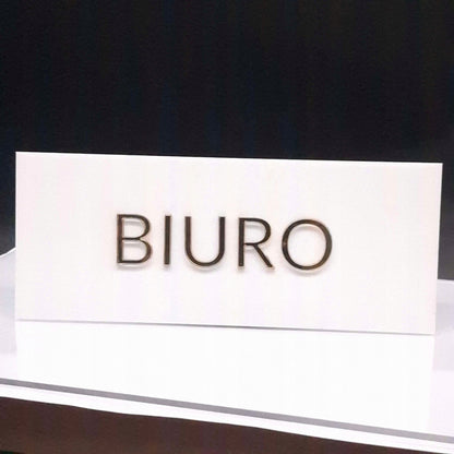 TABLICZKA NA DRZWI INFORMACYJNA BIURO GABINETU BIURA SALONU SAMOPRZYLEPNA