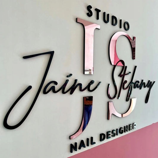 LITERY PRZESTRZENNE NAPIS FIRMOWY LOGO CYFR SZYLD3D ZLOTE PERSONALIZOWANE