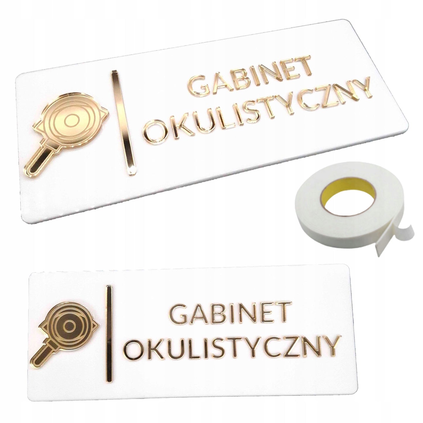 TABLICZKA GABINET OKULISTYCZNY NA DRZWI DO PRZYCHODNI KLINIKI GABINETÓW 3D