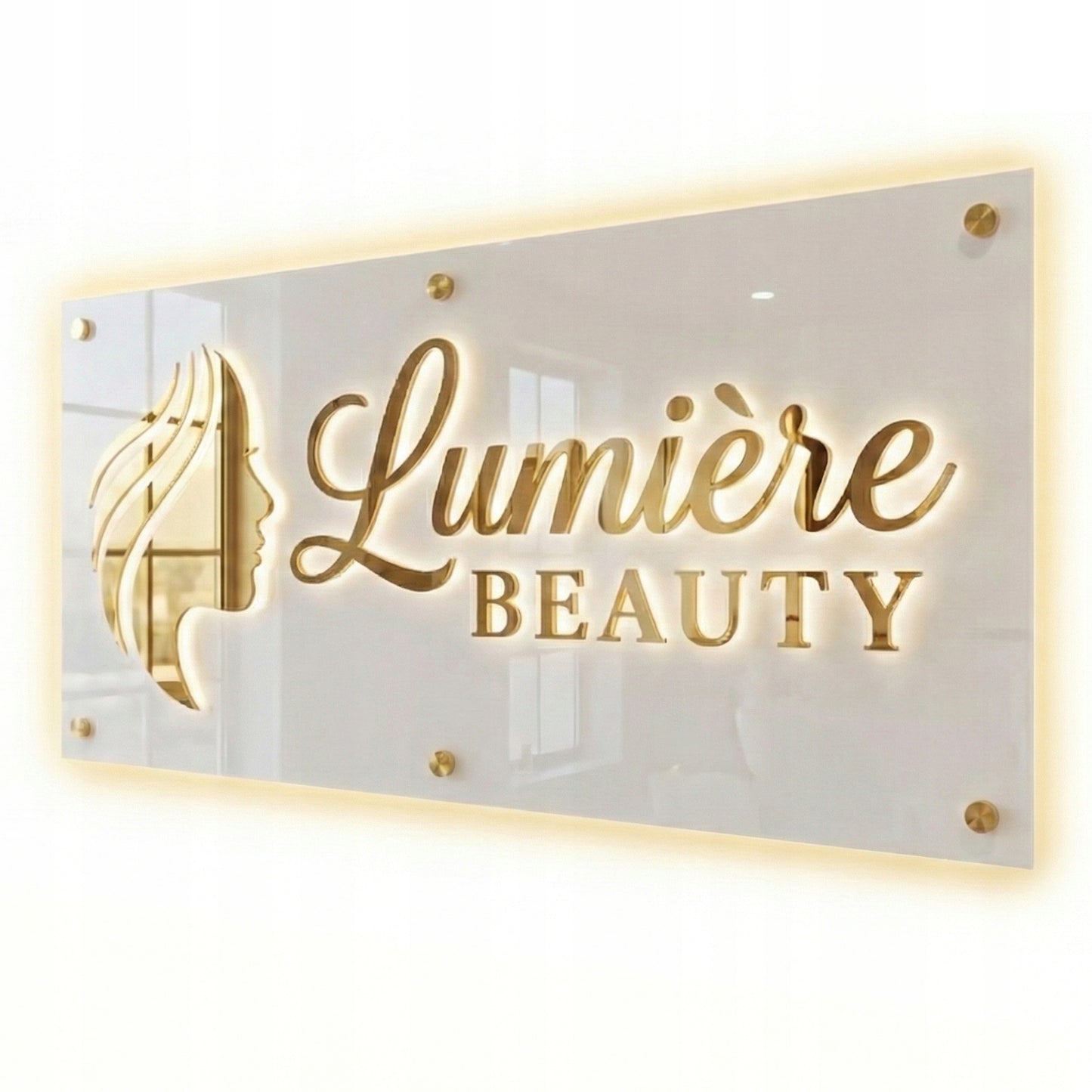LOGO Z PLEKSI SZYLD REKLAMOWY TABLICA FIRMOWA LED 3D LUSTRO PERSONALIZOWANE
